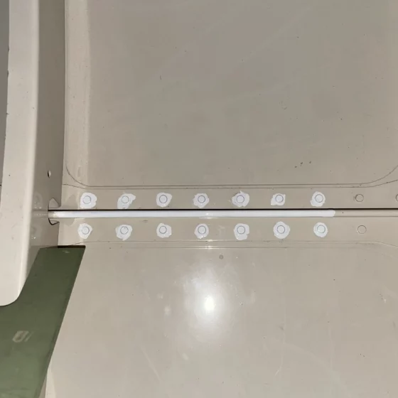 Bonding angle installed in the battery bay of a Cessna Citation Latitude