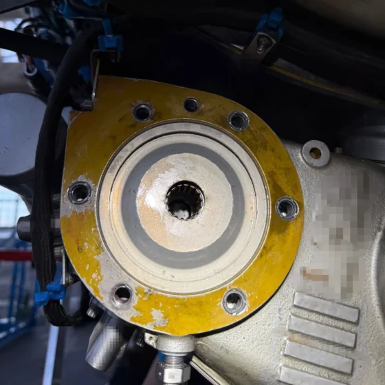 Thicker-walled inserts set in the magnesium gearbox housing