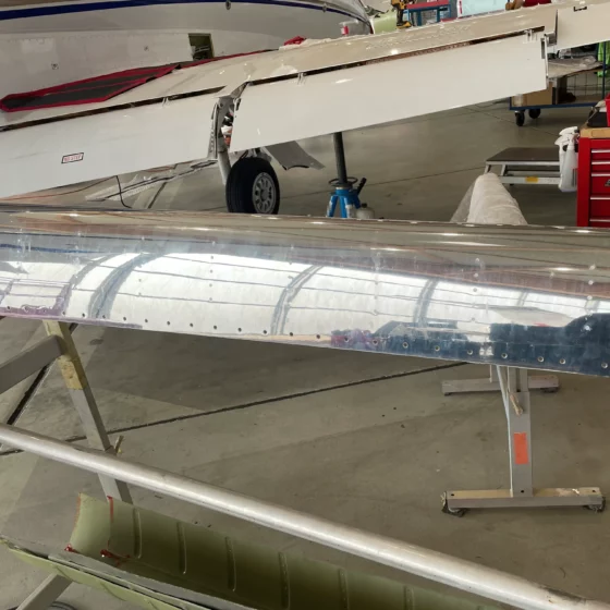 Removed leading edge assembly with the piccolo tube in place