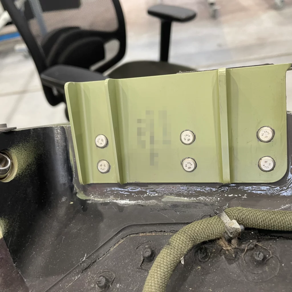 Cabin door hinge replacement on a Cessna 560XL Citation Excel
