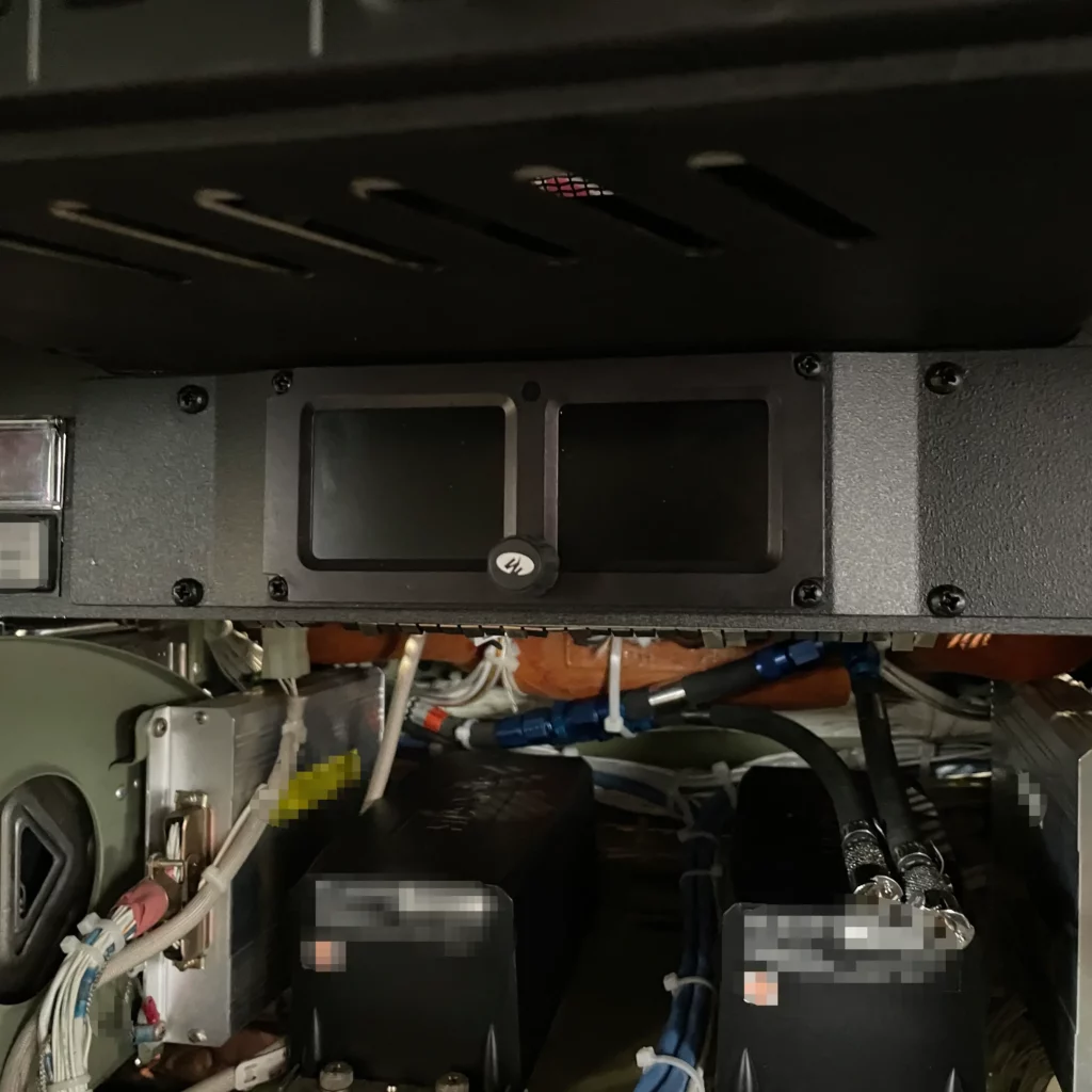 Finished mounting plate installed in the avionics panel