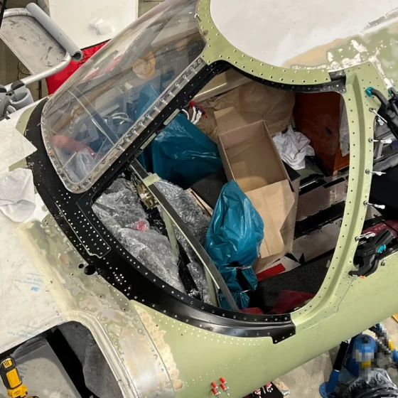 Left-hand windshield frame structure replacement on a Cessna 525B Citation CJ3